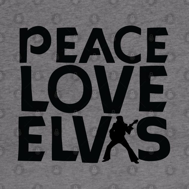 peace love elvis by teestaan